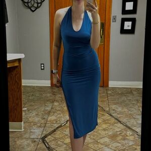 Bodycon blue dress